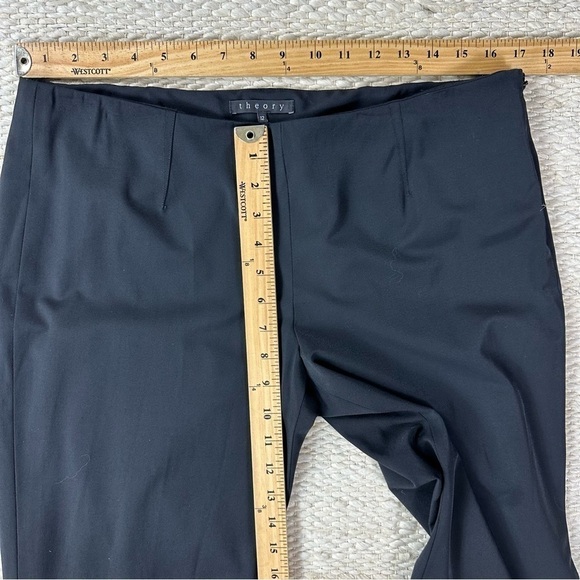 Theory Sz 12 Black Work Pant  Side Zip - Picture 6 of 13